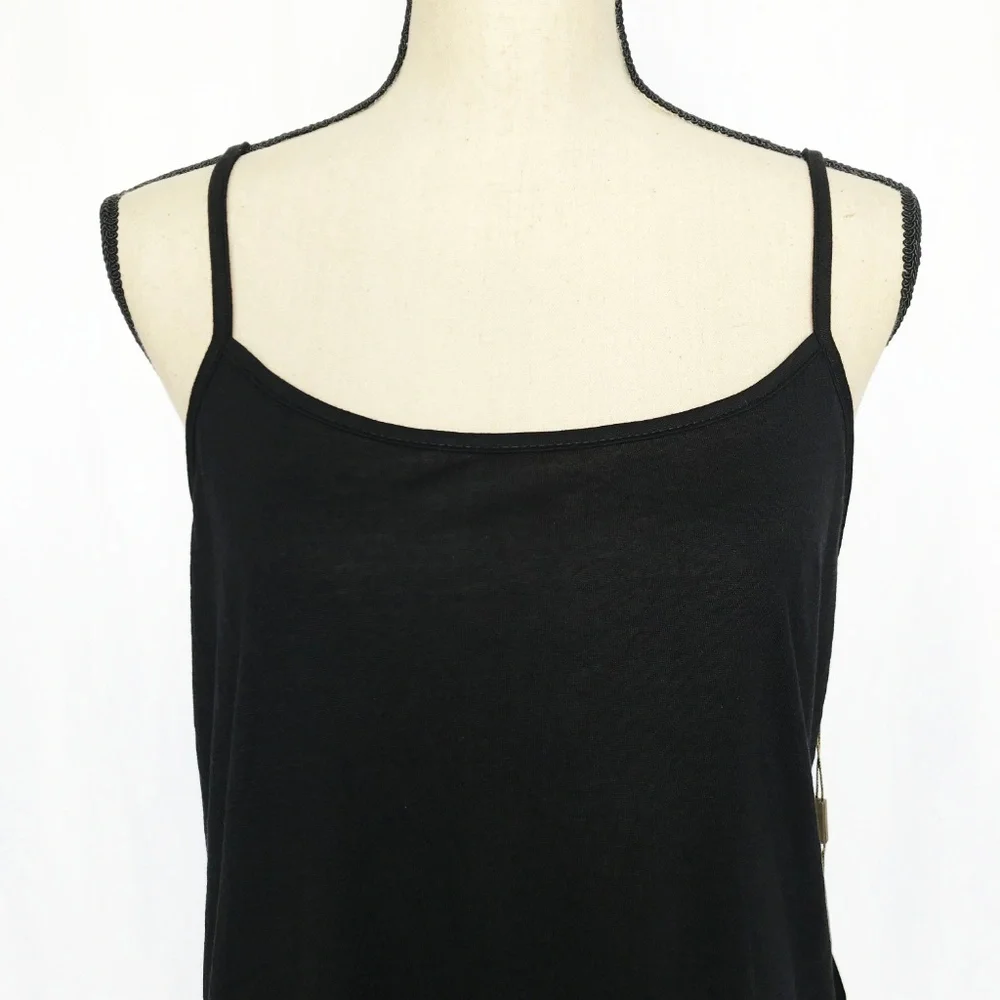 Urban Mango Black Cami Dress with Lace​​ - Picture 2 of 5
